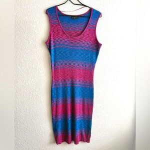 Lane Bryant Striped Knit Bodycon Dress